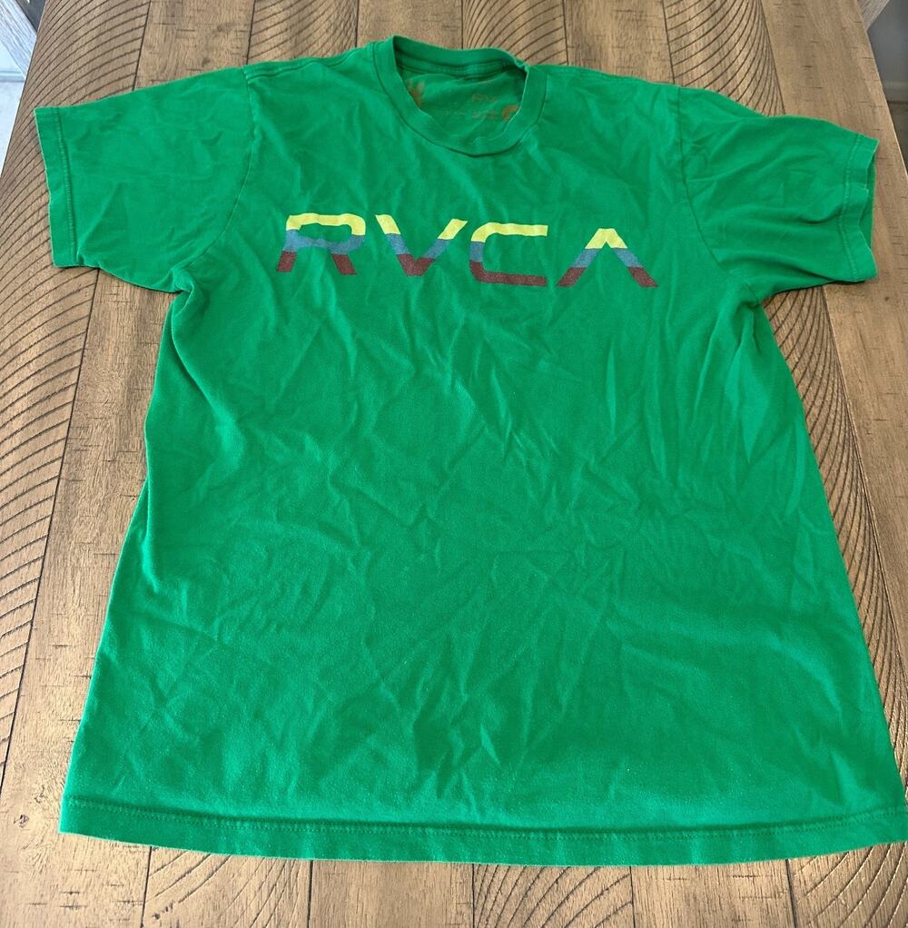 RVCA Artist Network Program Green Graphic T-Shirt Men’s Size M